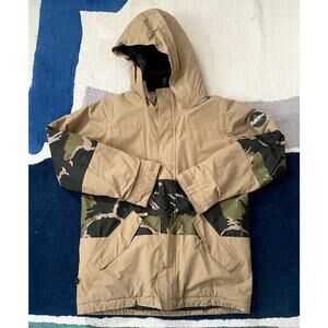 Boys Youth Unisex XL Burton Dry Ride Camo Dhaka Snowboard Ski Jacket